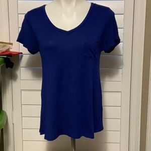 Active USA Royal Blue V-Neck Tee